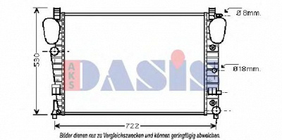 AKS DASIS 122760n -  Радиатор, охлаждение двигателя